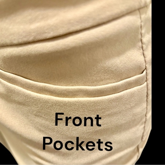 Chicos So Slimming Tan Pull On Brigitte Slim Leg Crop Pants Size 1 US Size 8 - Picture 3 of 12